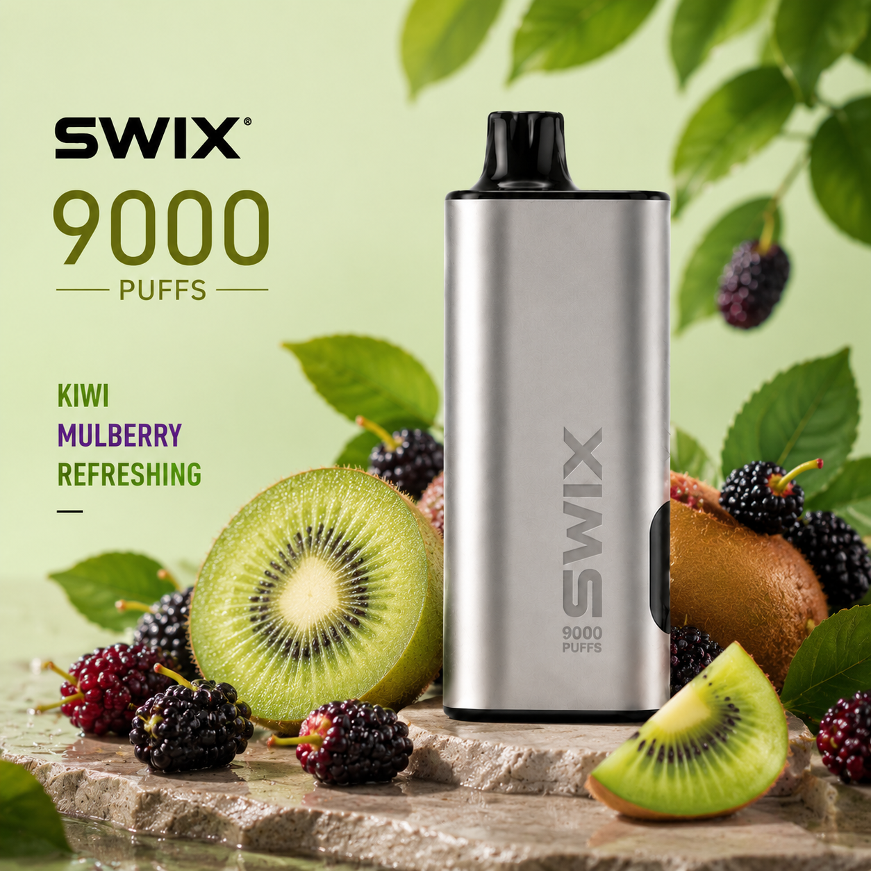 SWIX 9000PUFF—kiwi mulberry