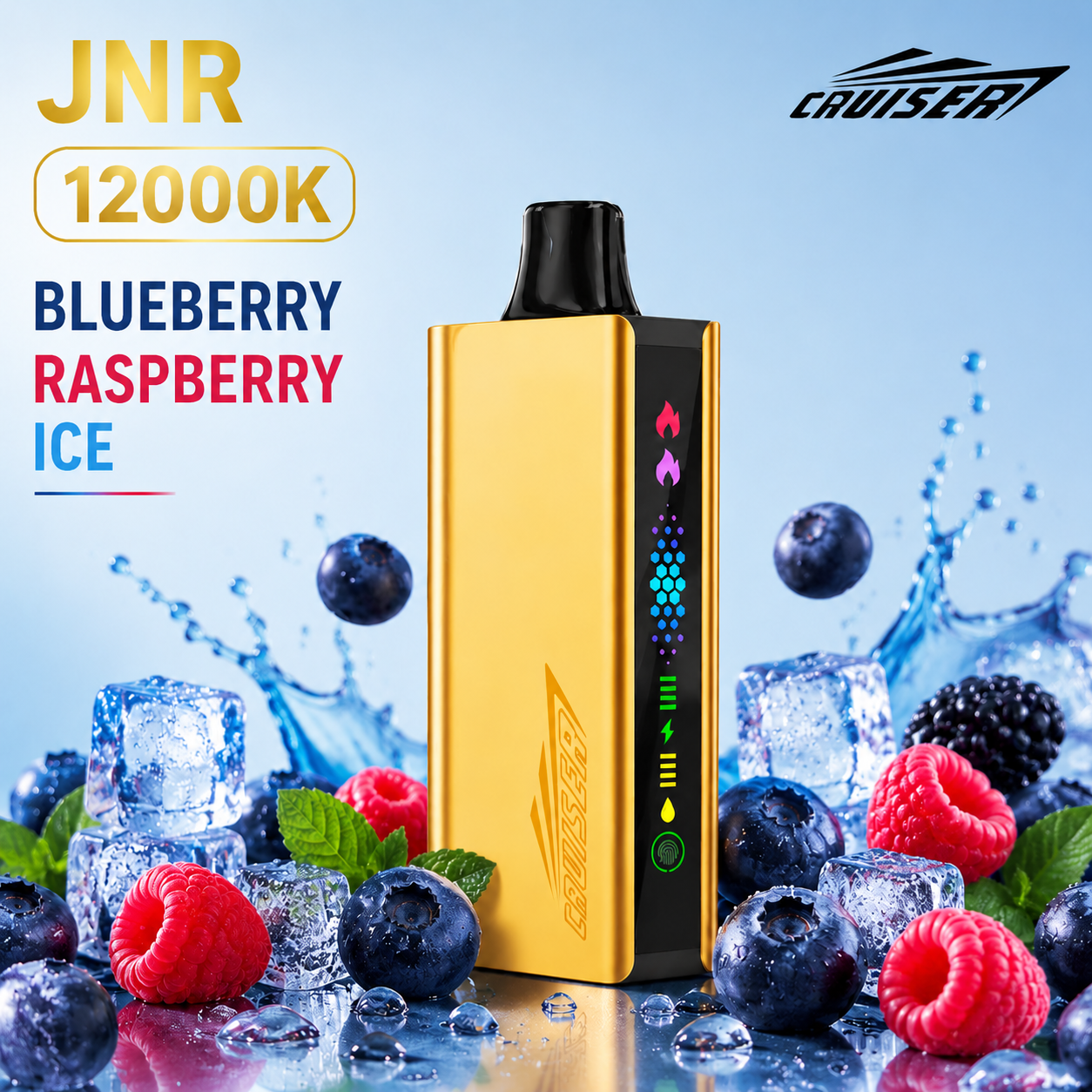 JNR Cruiser  12000-Blueberry Raspberry Ice