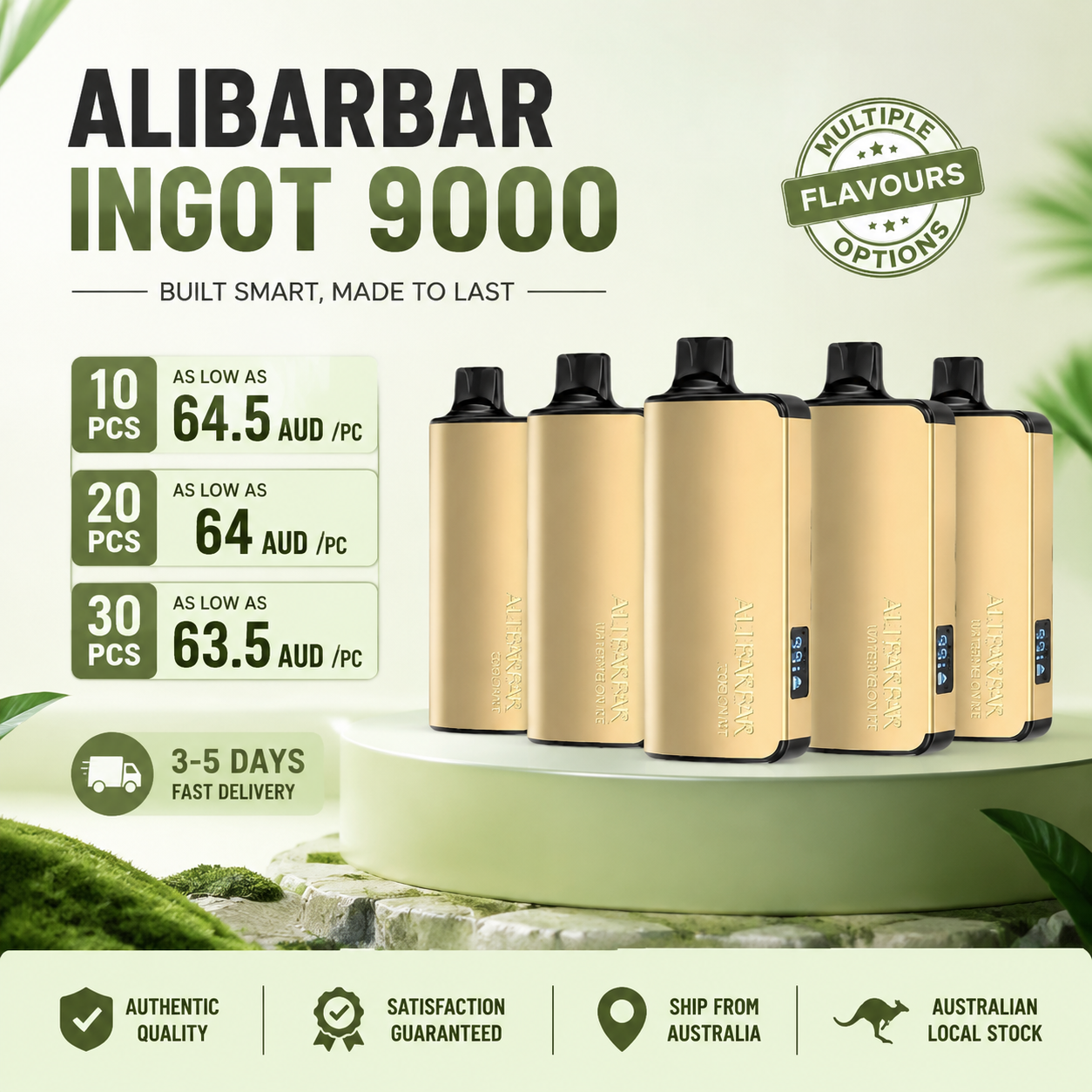 Free shipping|ALIBARBAR INGOT 9000|10/20/30Pcs