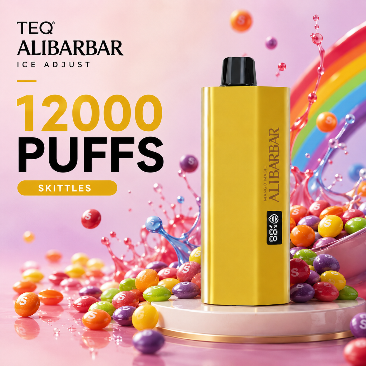 TEQ Alibarbar 12000 Puffs--2PCS Free shipping